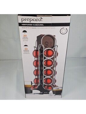 Prepara Vertuoso Carousel Nespresso VertuoLine Coffee Pod Holder 30 Capsule Rack